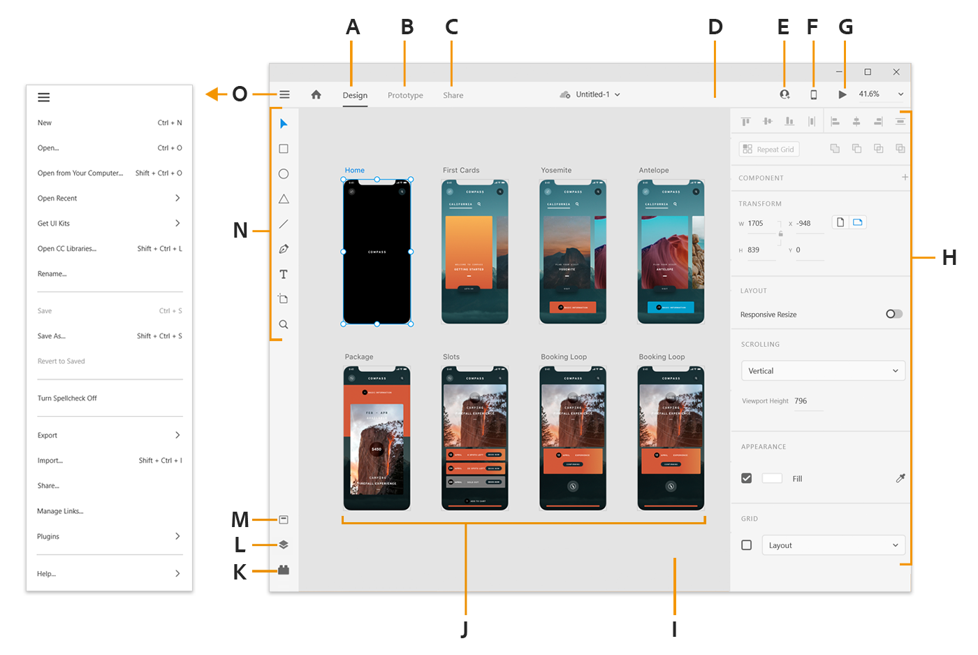 Learn about the XD interface and how to change the app language from ...