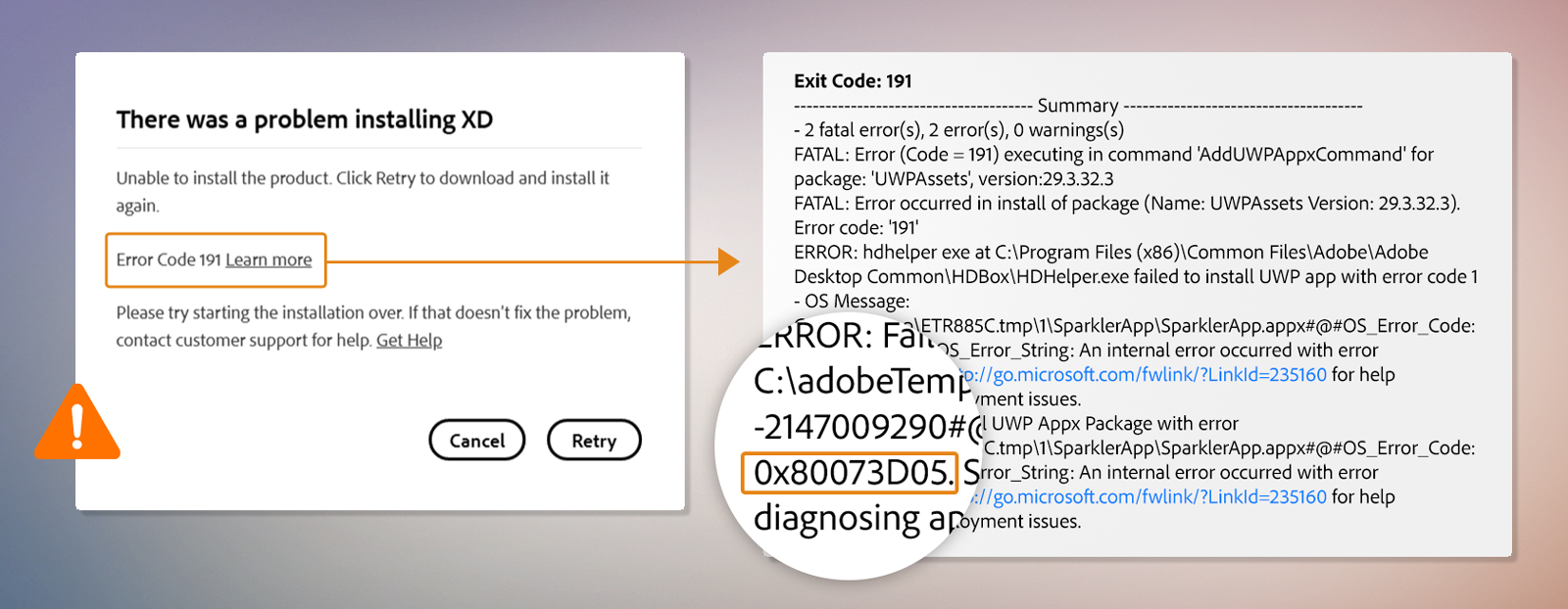 failed to create dump file error 183 fix