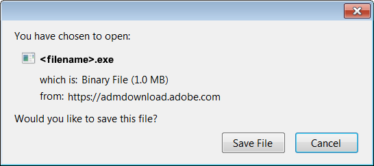 Haga clic en Guardar archivo