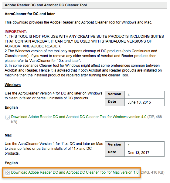Cómo desinstalar y volver a instalar Acrobat DC