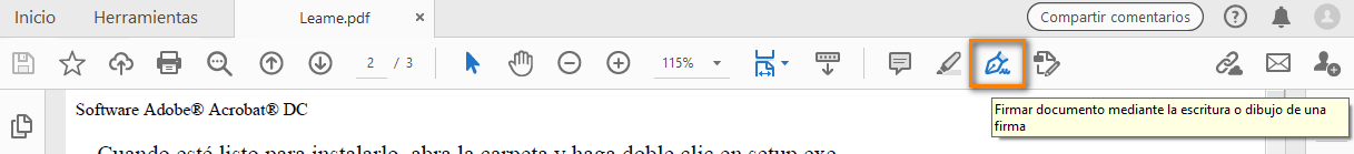 Herramienta Firma global