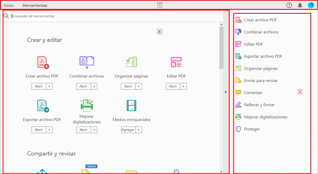 Nuevos contenedores VoiceOver en el Centro de herramientas