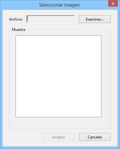 Busque y seleccione una imagen
