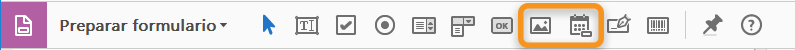Herramientas de fecha e imagen para formularios