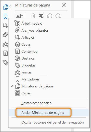 Definir la entrada LHP del menú contextual del botón derecho