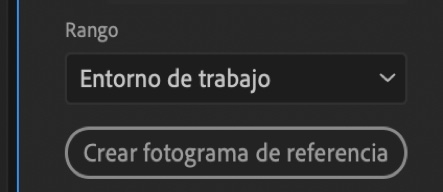 Haga clic en Crear fotograma de referencia