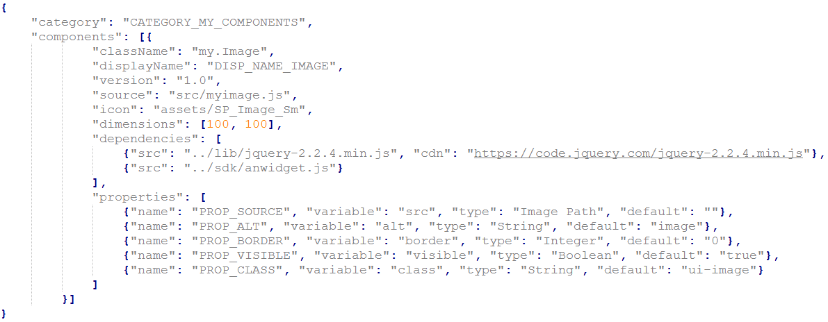 Ejemplo de un componente personalizado de HTML5