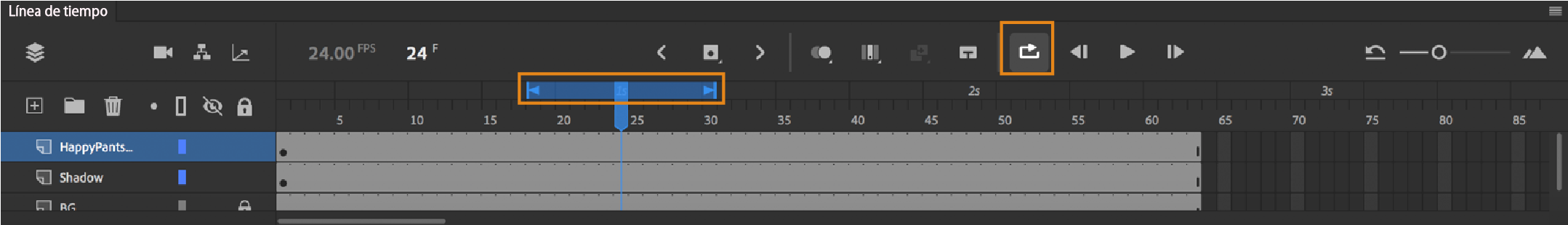 opción Reproducir indefinidamente