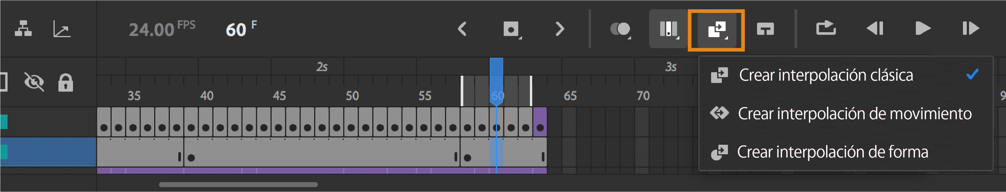 Crear interpolación