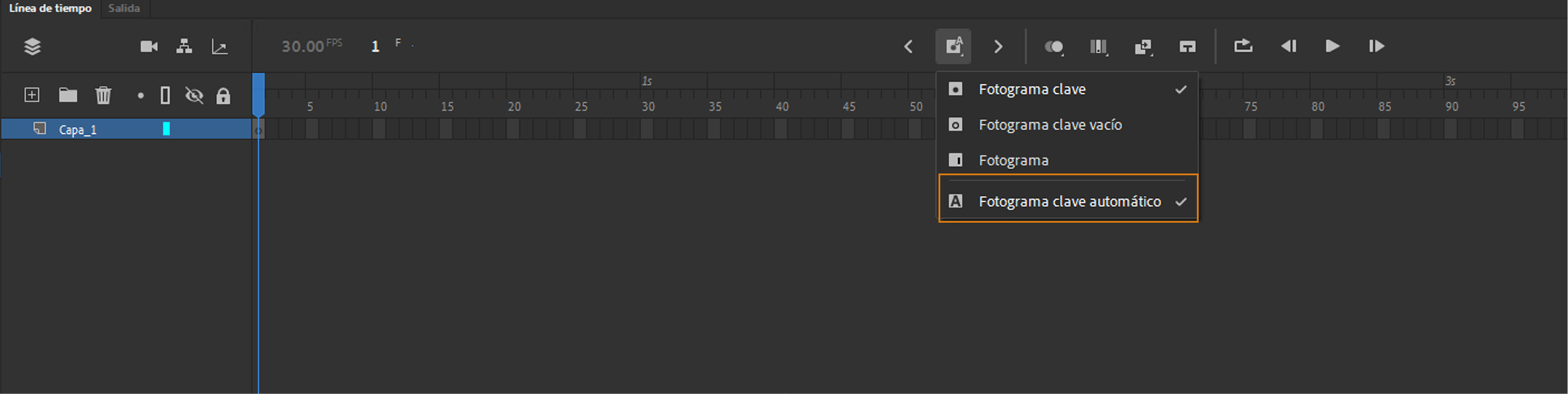 Fotograma clave automático