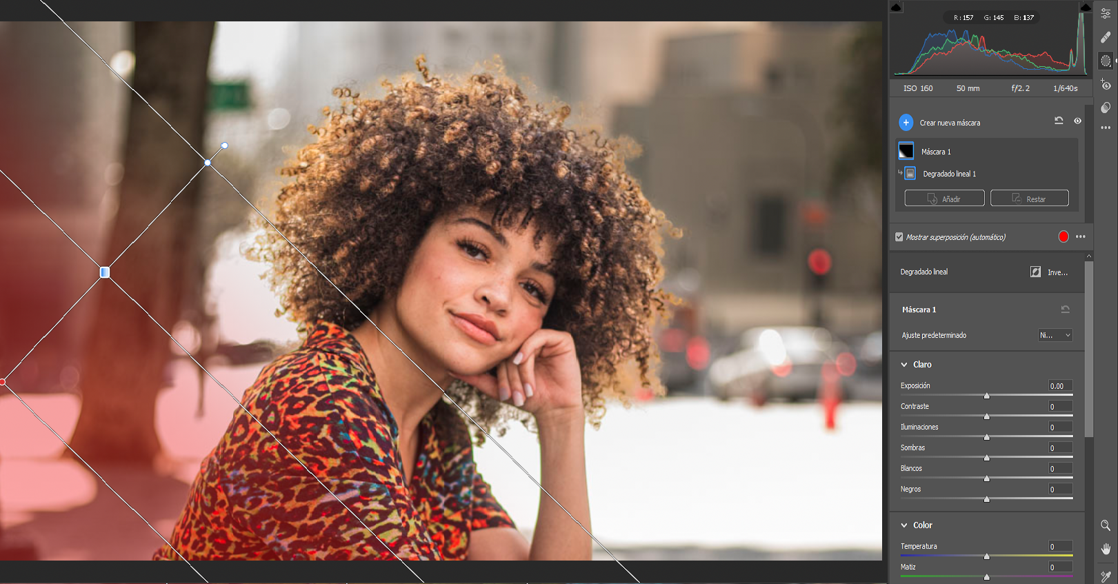 Degradado lineal en Máscara