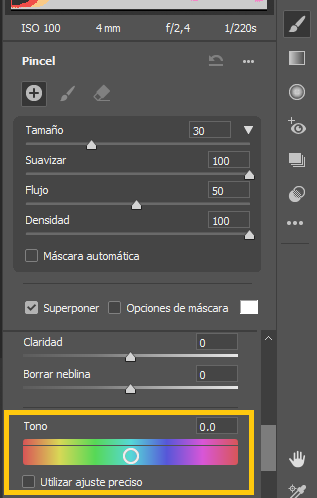 El nuevo regulador Tono en los paneles de ajuste local