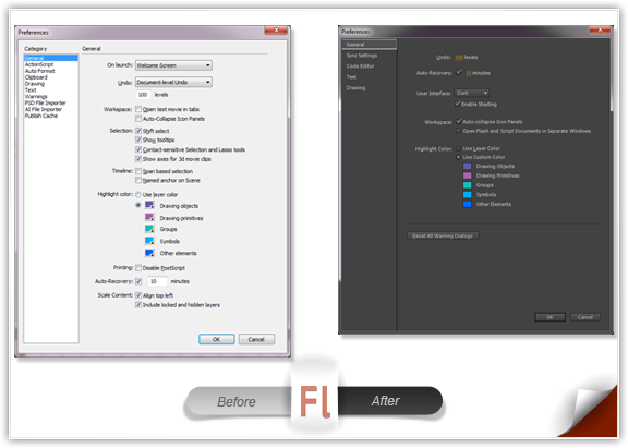 how to change language in adobe flash cs6