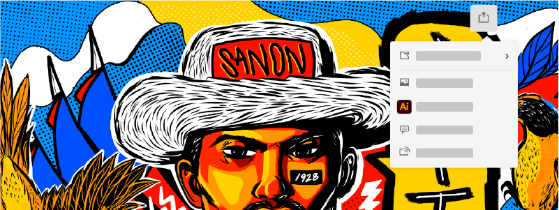 Enviar la ilustración directamente a Illustrator en Windows