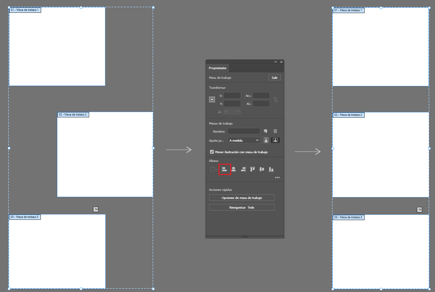 Cómo configurar varias mesas de trabajo en Illustrator