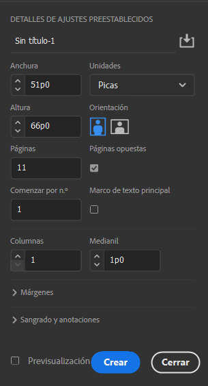 ajuste preestablecido, Detalles de ajustes preestablecidos