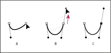 Dibujo del segundo punto de una curva