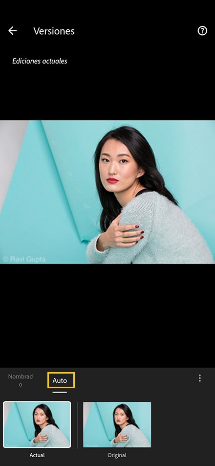 Versiones automáticas