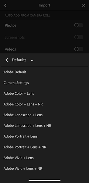 Aplicar corrección de lente