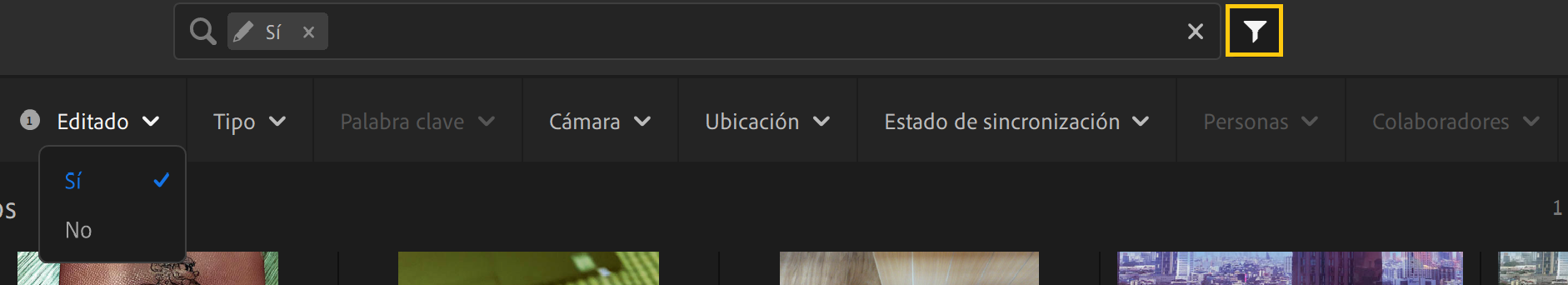 El nuevo Filtro editado en Lightroom para equipos de escritorio