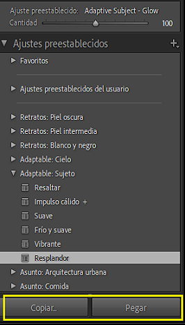 Edición por lotes de Ajustes preestablecidos de máscara