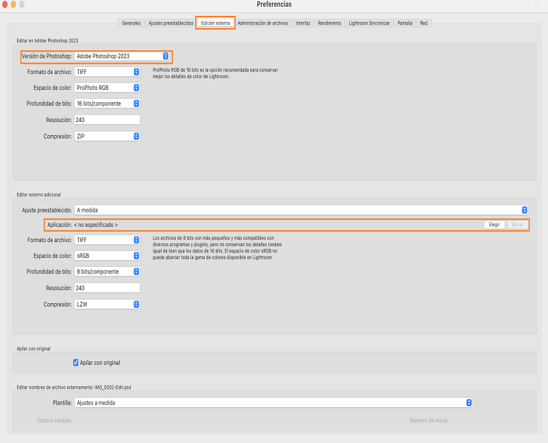 Edición de fotografías de Lightroom Classic