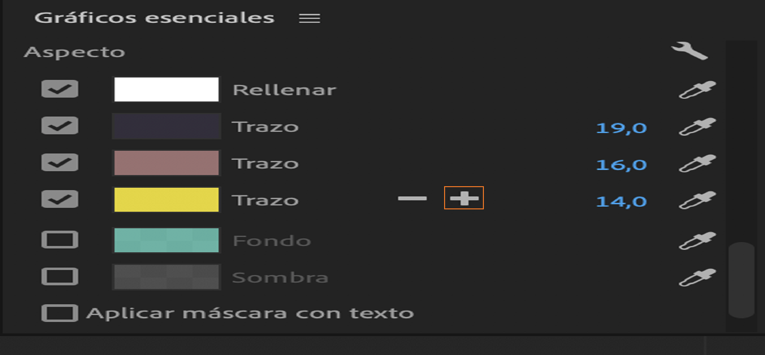 Añadir varios trazos