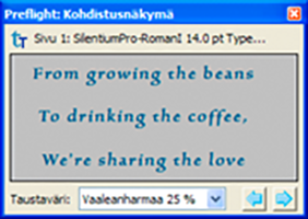 Ongelmaobjektin kohdistusnäkymä Ongelmaobjektin kohdistusnäkymä