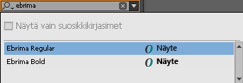 Jäsentämätön kirjasinluettelo Jäsentämätön kirjasinluettelo