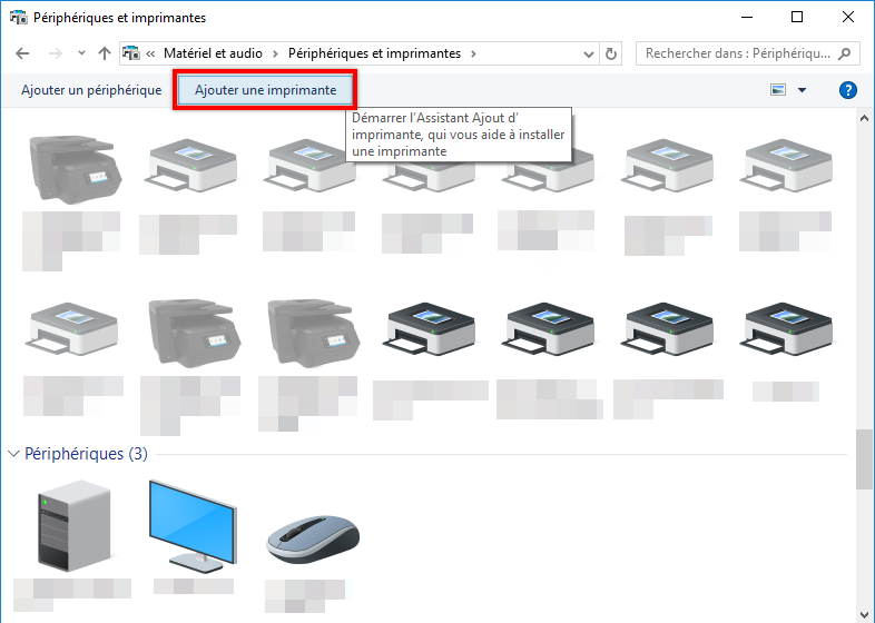 L’imprimante Adobe PDF est manquante  Installer manuellement l