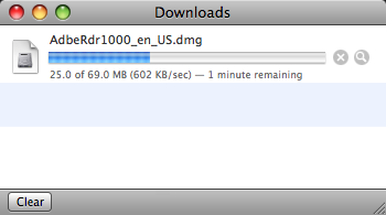 Barre de progression de téléchargement