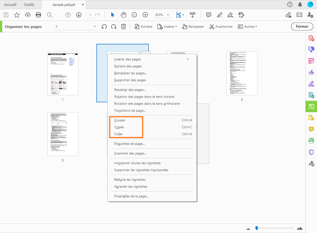 ajouter page pdf adobe reader
