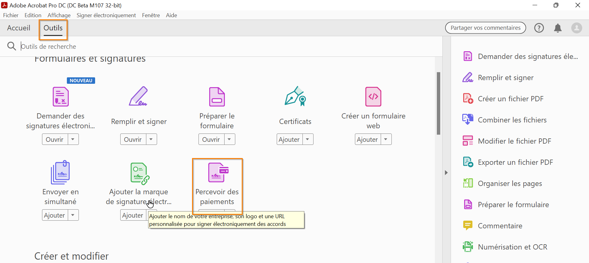 Percevoir des paiements