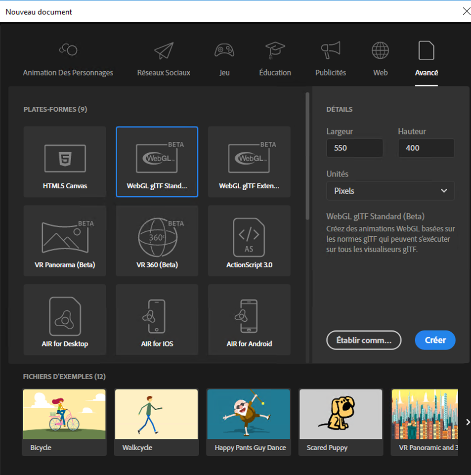 Creation De Documents Html5 Canvas Dans Animate Cc