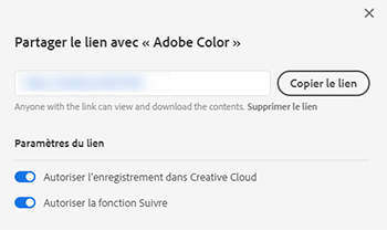 Partagez Des Liens Publics Vers Des Fichiers Et Dossiers Creative Cloud