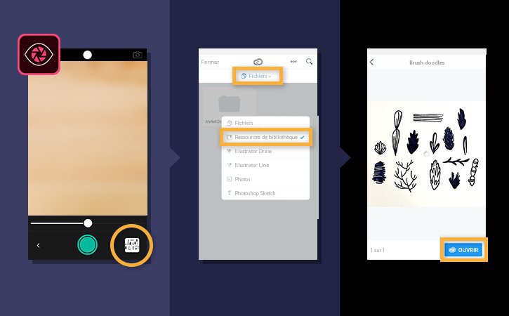 Création d’une brosse personnalisée dans Capture à l’aide des ressources de bibliothèque Creative Cloud