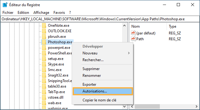 Autorisations Autorisations