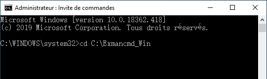 Accédez à l’emplacement du dossier contenant les fichiers extraits