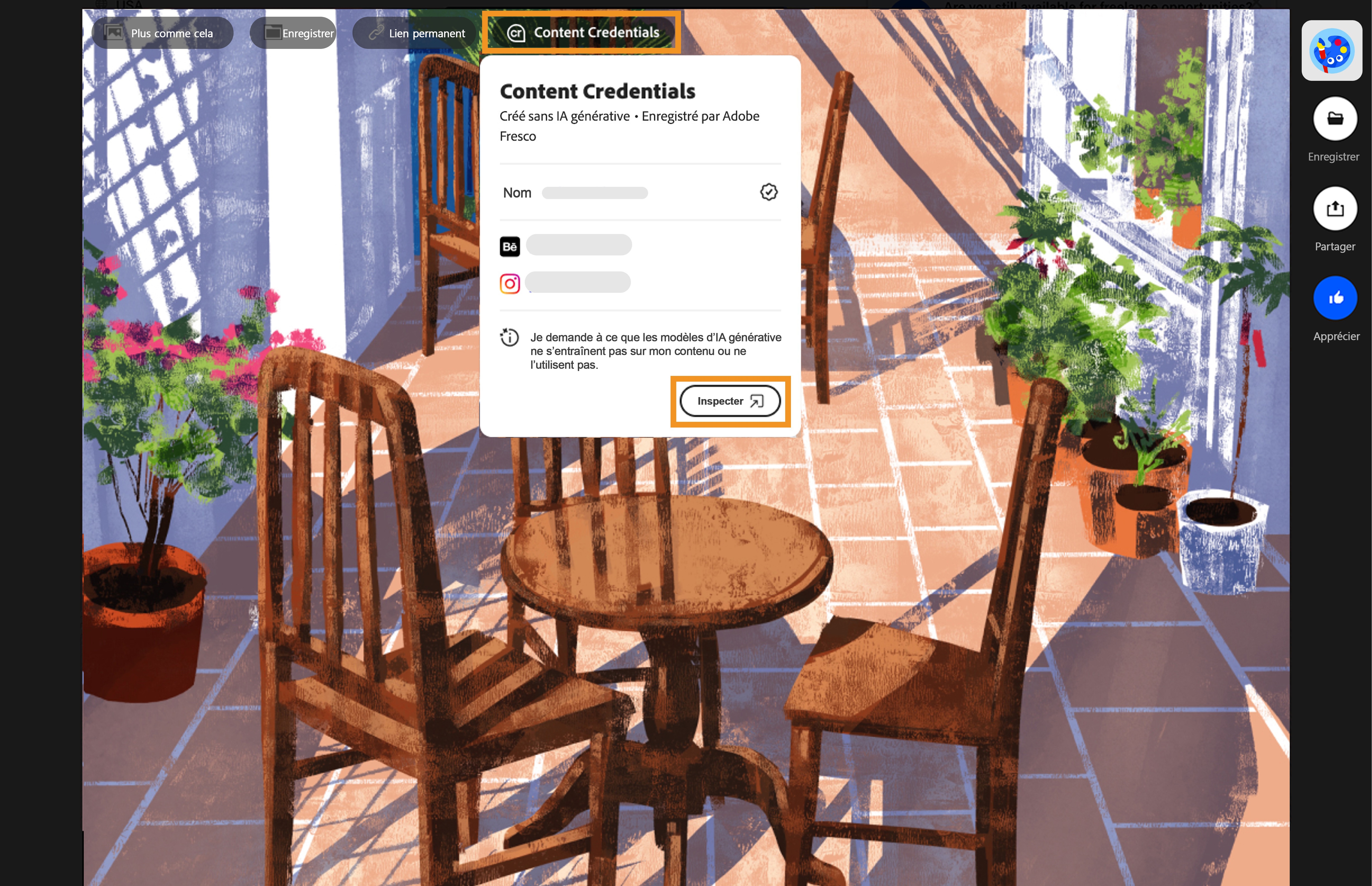 Content Credentials sur Behance Content Credentials sur Behance
