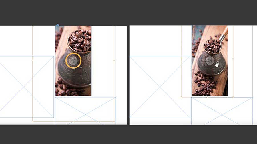 indesign resize image