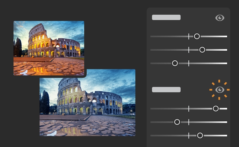 Désactivation des paramètres de panneau dans Lightroom pour poste de travail