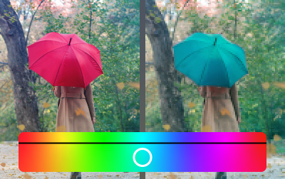 Réglage de la teinte locale