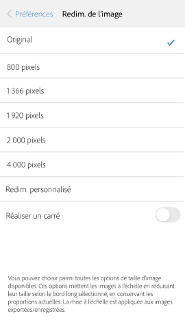 Redimensionnement d’image