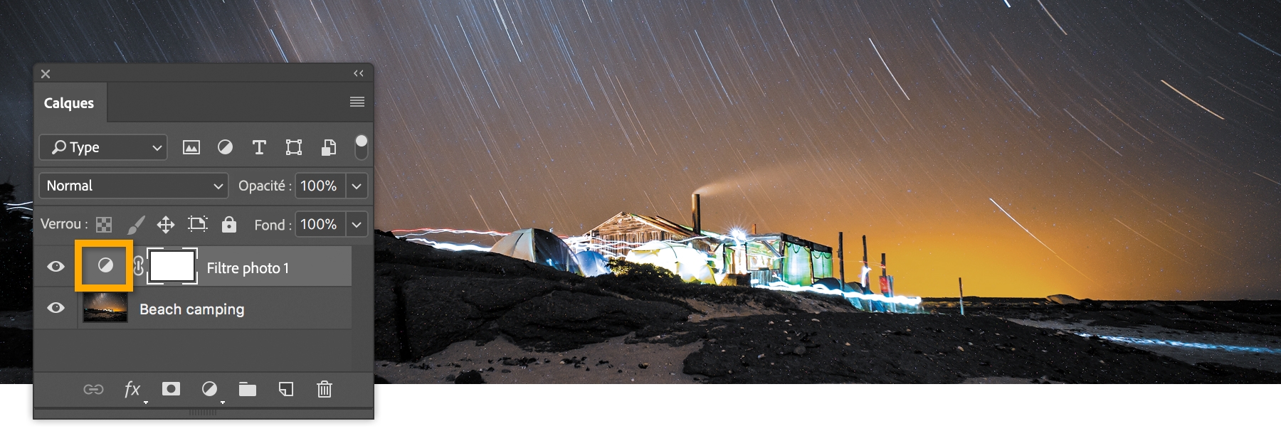 L’enregistrement des images au format PSD ou TIFF permet d’affiner les réglages du filtre photo par la suite.