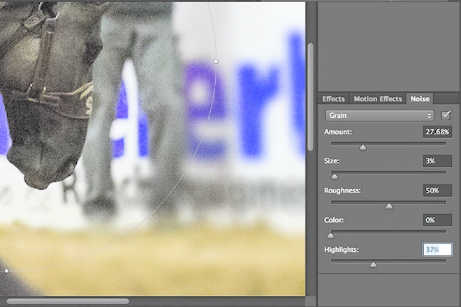 Galerie d’effets de flou de Photoshop