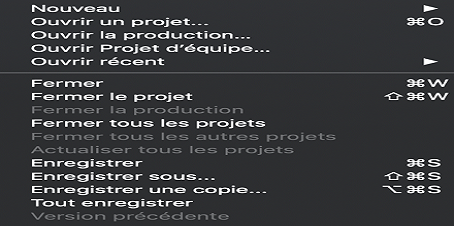 Affichage de plusieurs projets ouverts Affichage de plusieurs projets ouverts