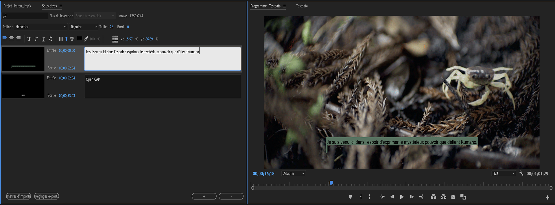 Découvrez comment utiliser les soustitres dans Premiere Pro