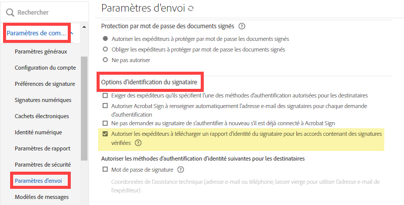 Passerelle d’identités numériques : accessibilité pour les signataires