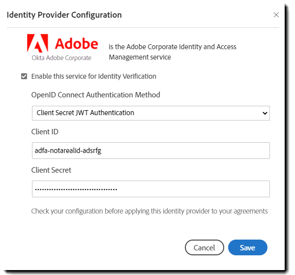 Authentification JWT avec secret du client