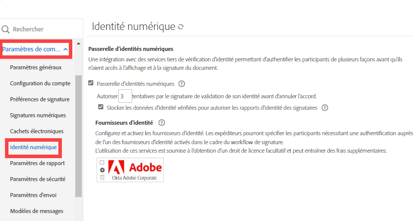 Passerelle d’identités numériques